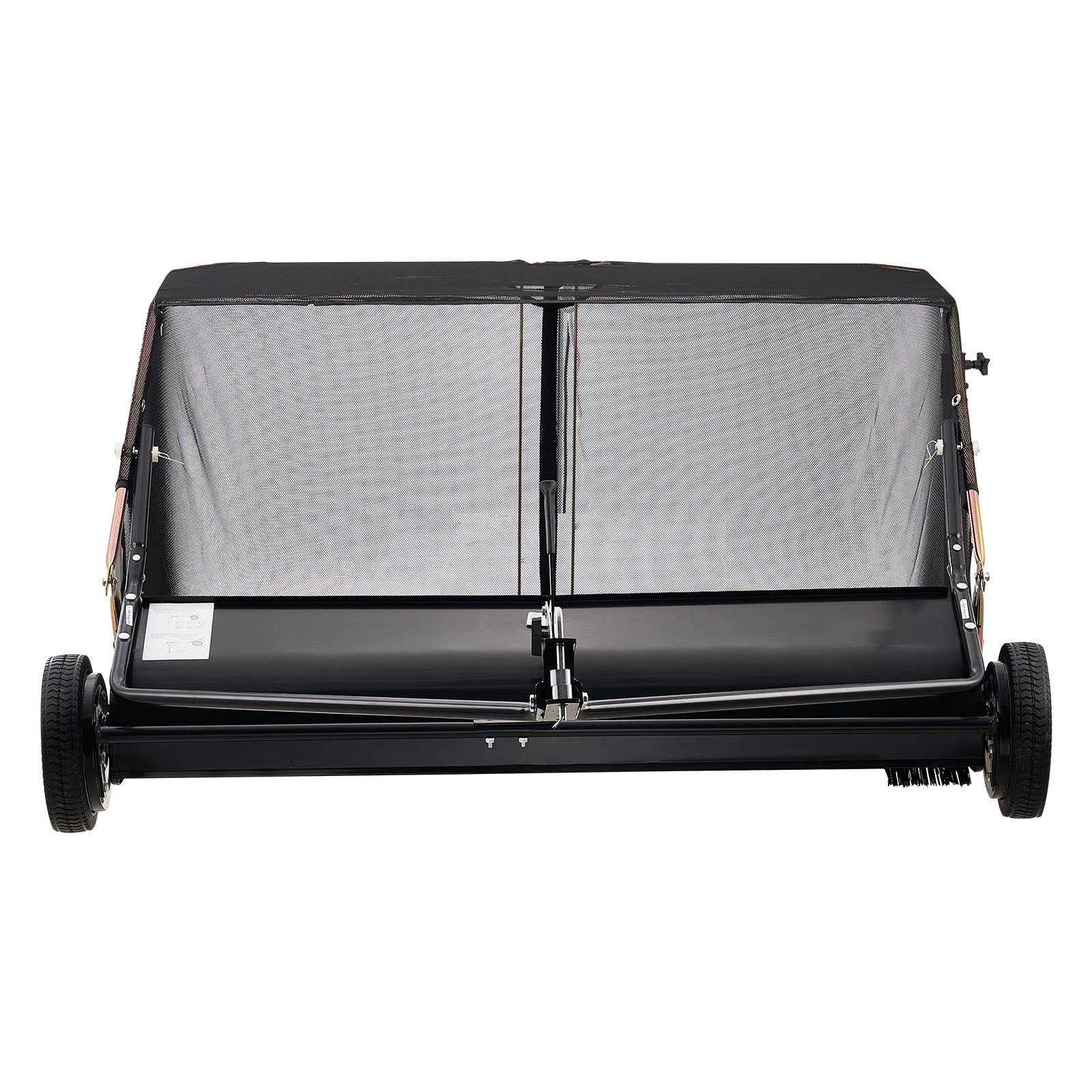 52 in Tow Behind Lawn Sweeper, 26 cu.ft. Large Yard Sweeper, Adjustable Sweeping Height, Heavy Duty Leaf & Grass Collector with Dumping Rope, Pull Behind Sweepers for Debris Grass Clippings