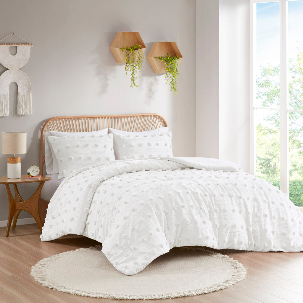 Twin/Twin XL Clip Jacquard Comforter Set