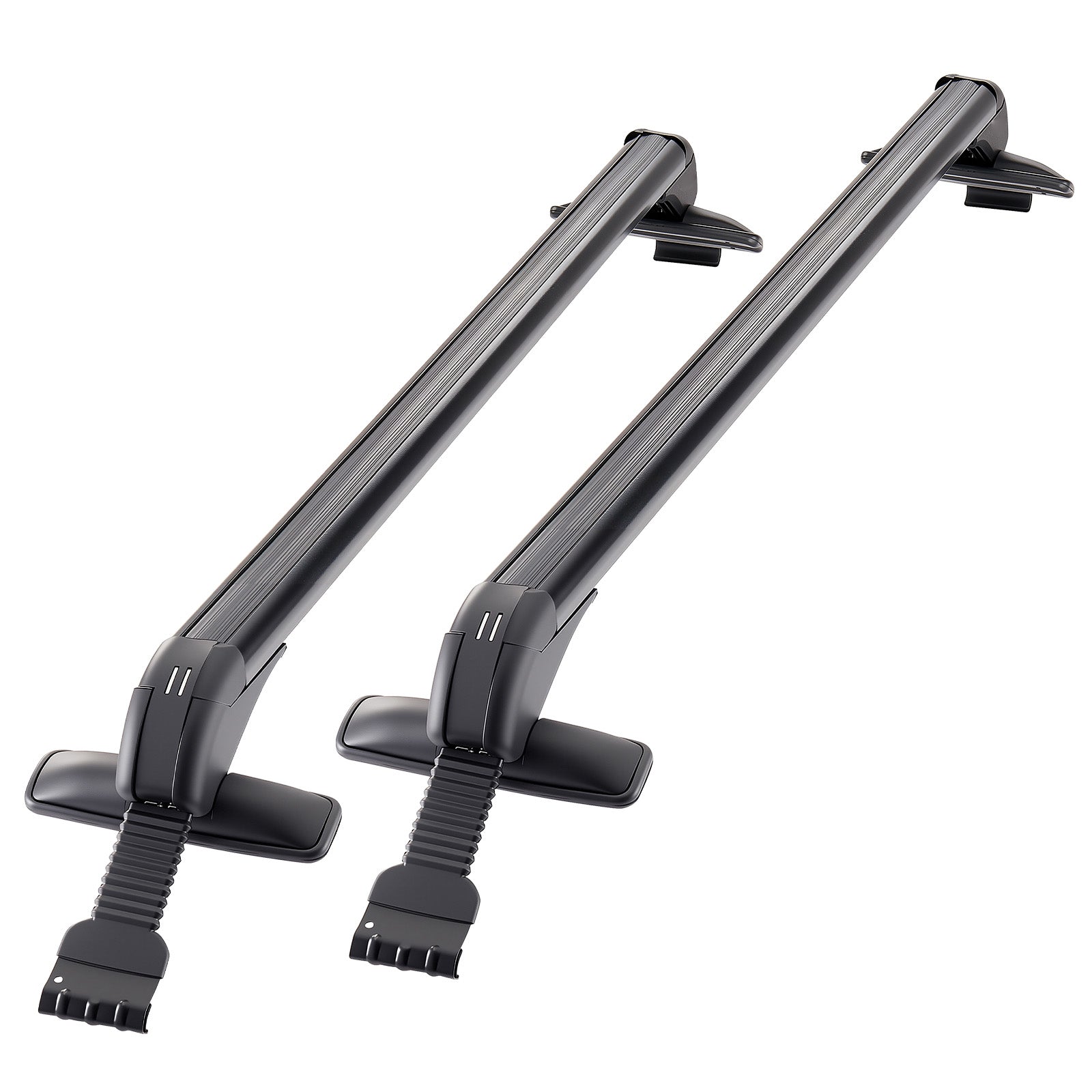 Lockable Roof Rack Cross Bars 165 LBS Capacity Universal Fit for Naked Roofs