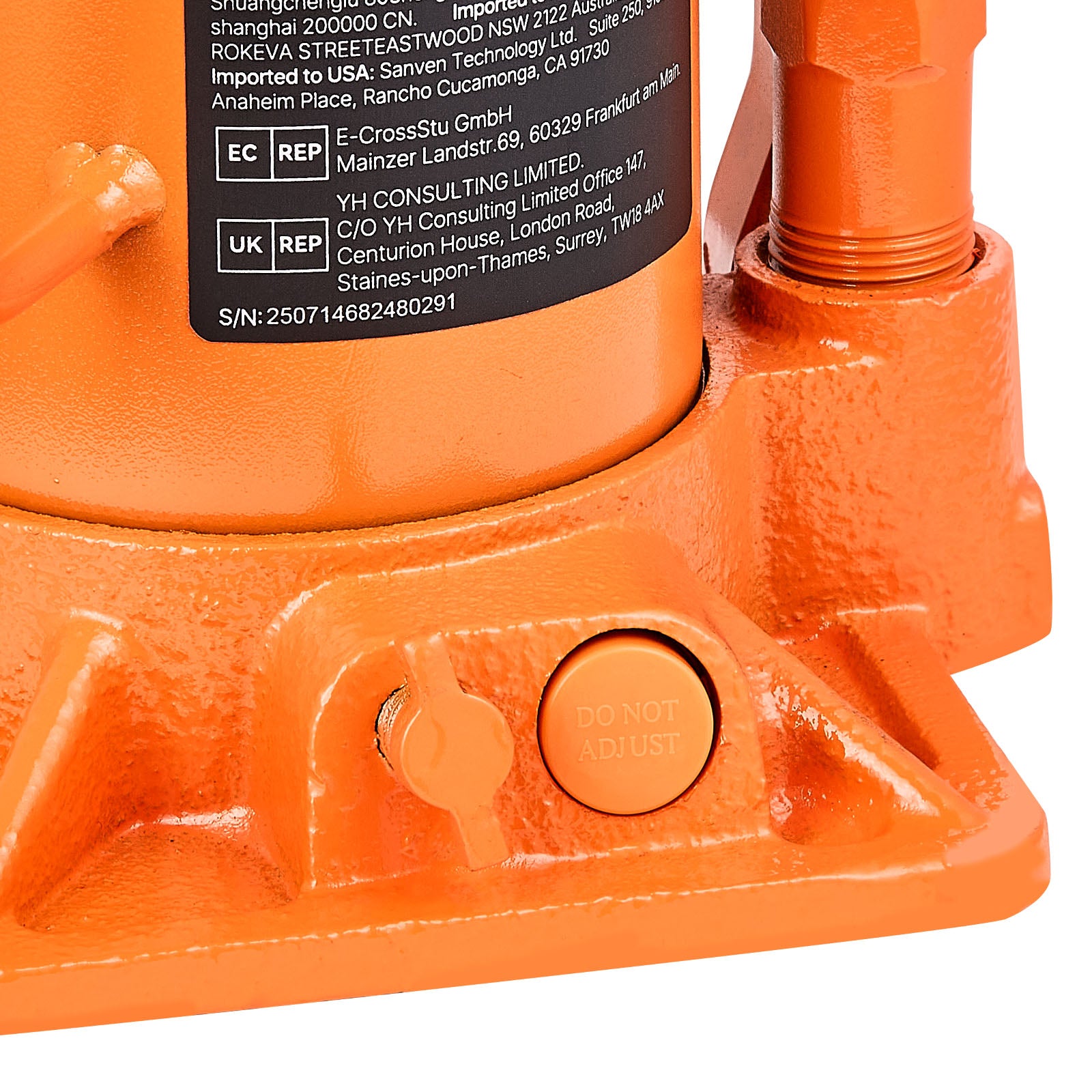Hydraulic Bottle Jack, 12 Ton (26455.5 lbs) Capacity, 8.1-15.7 Inch Lifting Range, Heavy Duty Welded Bottle Jack for Car, SUV, Pickup, Auto Repair, House Lift and Agricultural Equipment, Orange