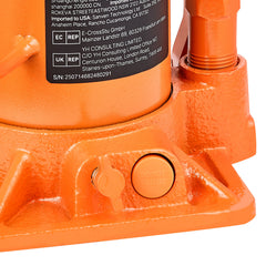 Hydraulic Bottle Jack, 12 Ton (26455.5 lbs) Capacity, 8.1-15.7 Inch Lifting Range, Heavy Duty Welded Bottle Jack for Car, SUV, Pickup, Auto Repair, House Lift and Agricultural Equipment, Orange