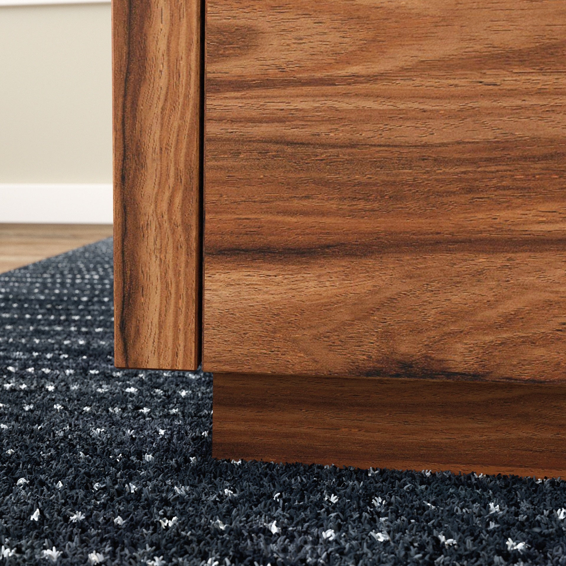 Coffee Table with Full-Extension Drawers, Dark Brown finish