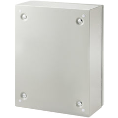 Electrical Enclosure Box, 16'' ×12'' ×6'', Carbon Steel Hinged Junction Box, IP66 Waterproof & Dustproof, Outdoor Electrical Box, with Mounting Plate