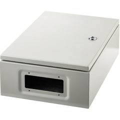Electrical Enclosure Box, 16'' ×12'' ×6'', Carbon Steel Hinged Junction Box, IP66 Waterproof & Dustproof, Outdoor Electrical Box, with Mounting Plate