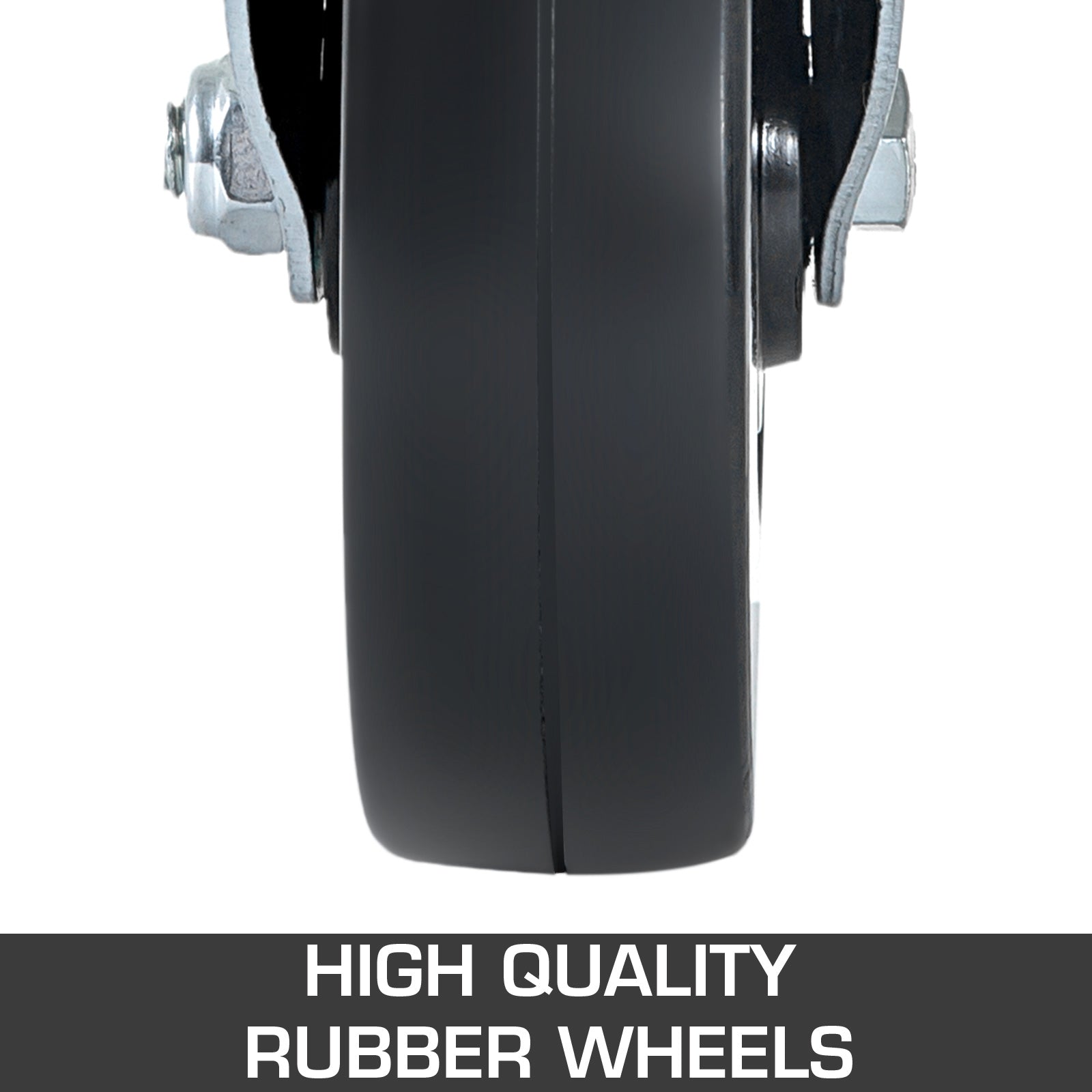 4 Pack Scaffolding Caster Wheels 8 x 2 Inch with Dual Locking Rubber Swivel Caster 360 Degrees Heavy Duty Casters 1100LBS Capacity per Wheel
