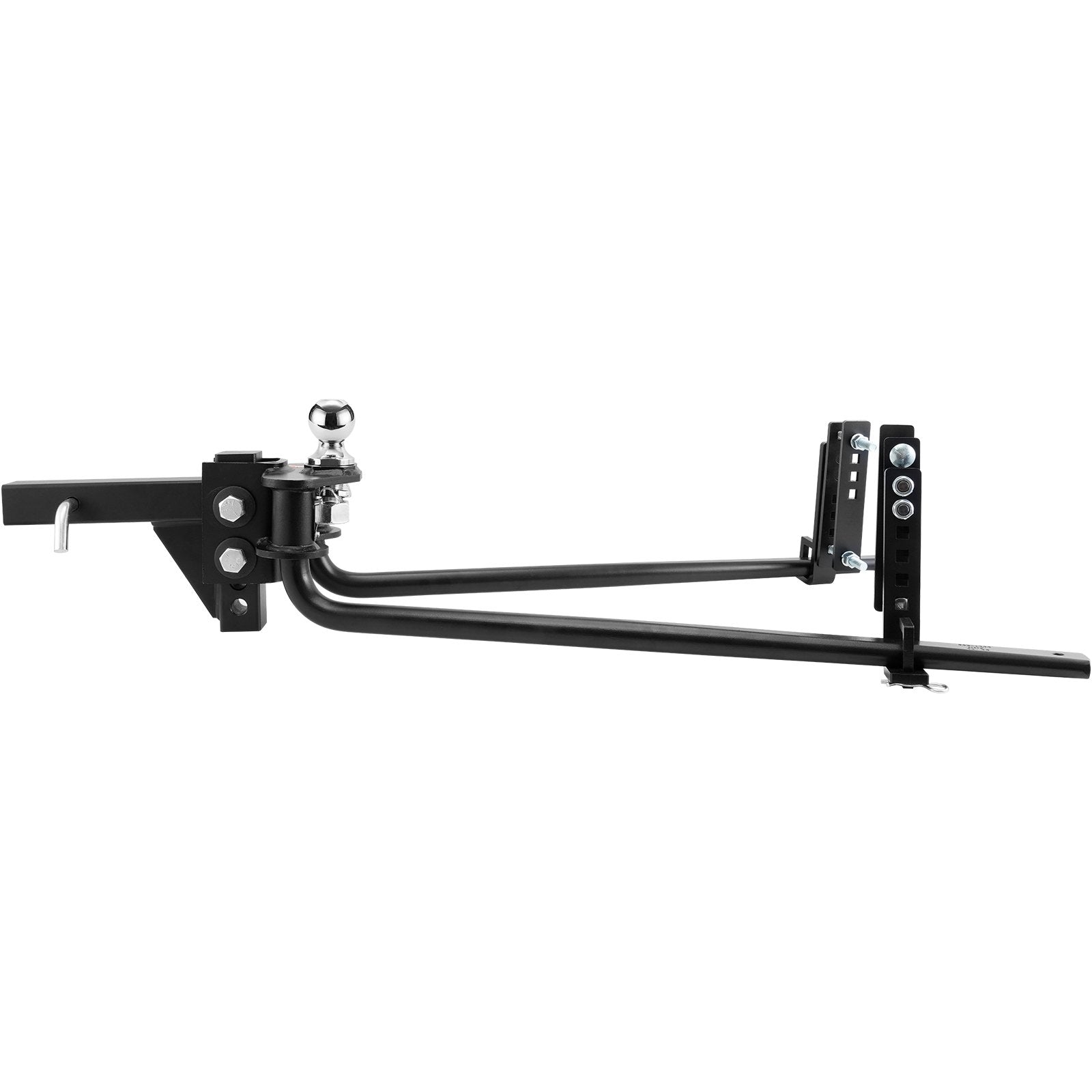 Weight Distribution Hitch, 1,000 lbs Weight Distributing Hitches Kit with Sway Control for Trailer, 2-In Solid Steel Shank, 2-5/16 in Alloy Steel Ball, Powder Coated Load Leveling Hitch, Black