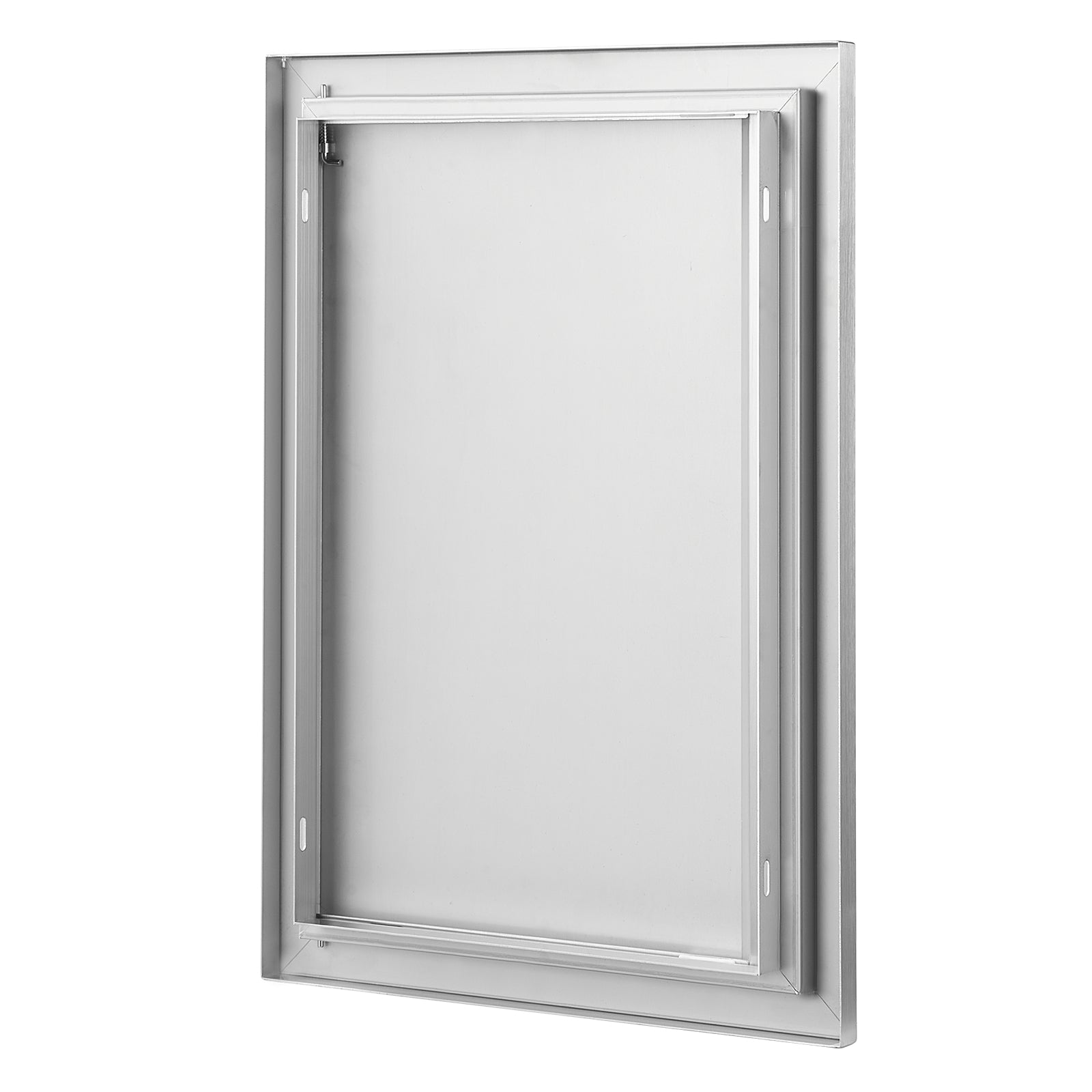 BBQ Access Door, 17W x 24H Inch Single Outdoor Kitchen Door, Stainless Steel Flush Mount Door, Wall Vertical Door with Recessed Handle, for BBQ Island, Grilling Station, Outside Cabinet