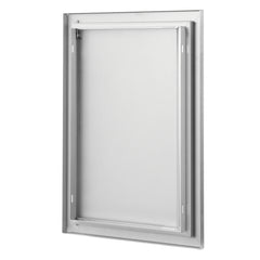 BBQ Access Door, 17W x 24H Inch Single Outdoor Kitchen Door, Stainless Steel Flush Mount Door, Wall Vertical Door with Recessed Handle, for BBQ Island, Grilling Station, Outside Cabinet