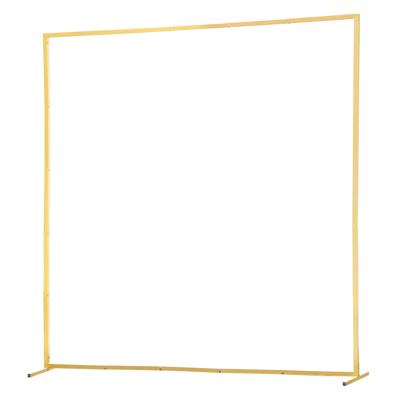 Arch Backdrop Stand, 6.6 x 6.6 ft, Stable Structure, Easy Assembly, Square Gold Metal Arch Backdrop Stand for Wedding, Birthday Party, Graduation, Holiday Celebration, and Ceremony Decoration