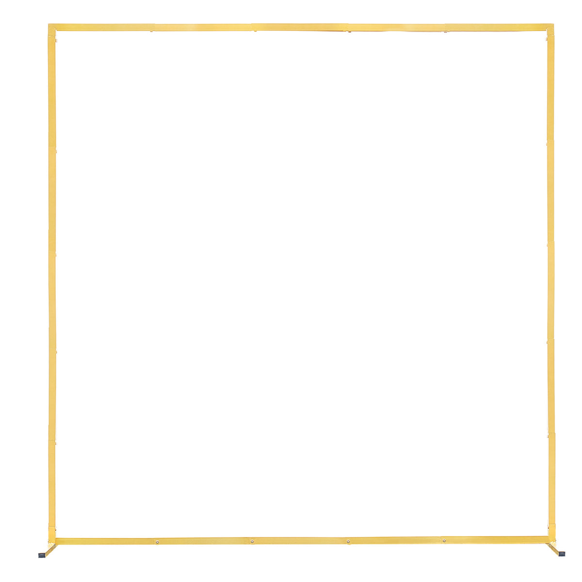 Arch Backdrop Stand, 6.6 x 6.6 ft, Stable Structure, Easy Assembly, Square Gold Metal Arch Backdrop Stand for Wedding, Birthday Party, Graduation, Holiday Celebration, and Ceremony Decoration
