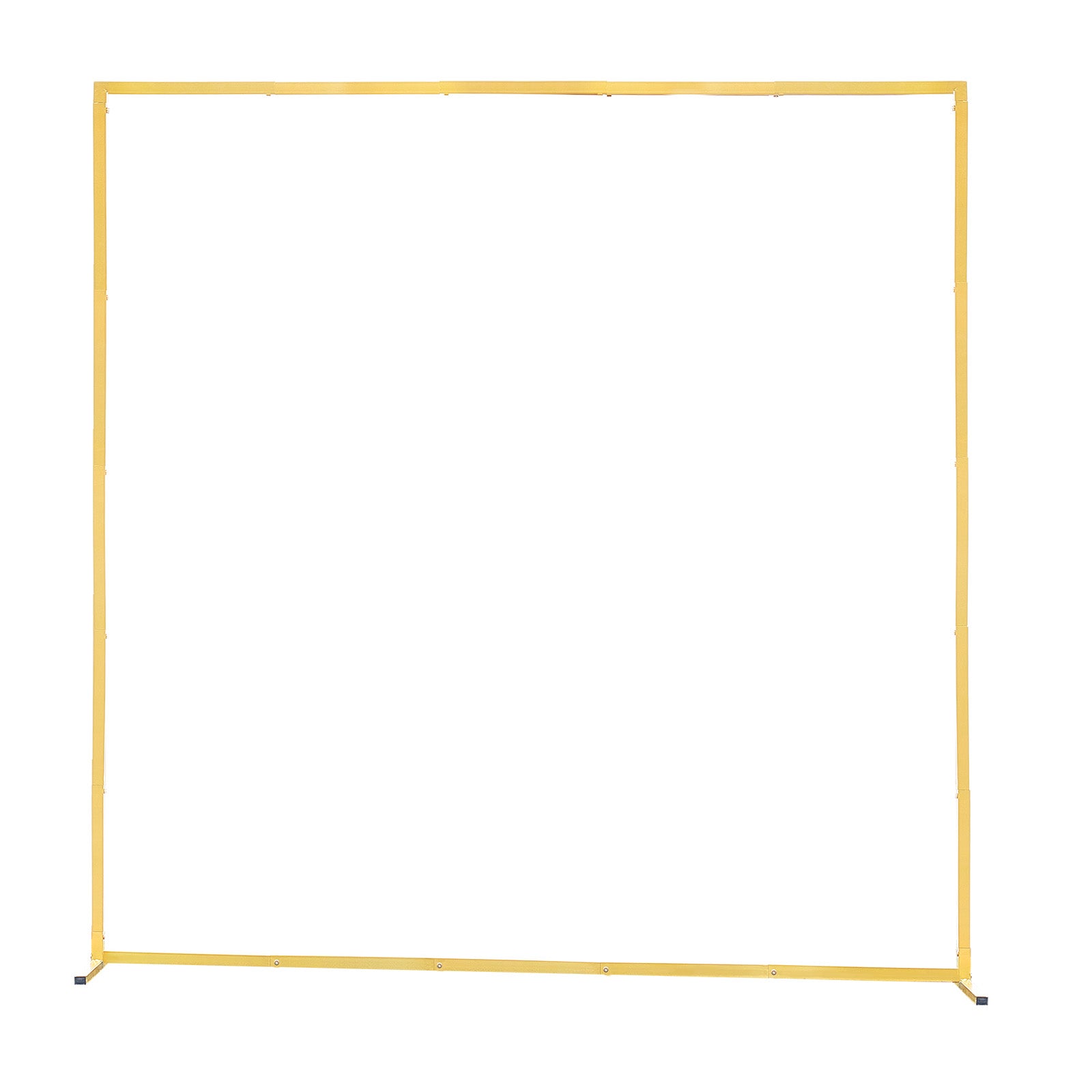 Arch Backdrop Stand, 6.6 x 6.6 ft, Stable Structure, Easy Assembly, Square Gold Metal Arch Backdrop Stand for Wedding, Birthday Party, Graduation, Holiday Celebration, and Ceremony Decoration