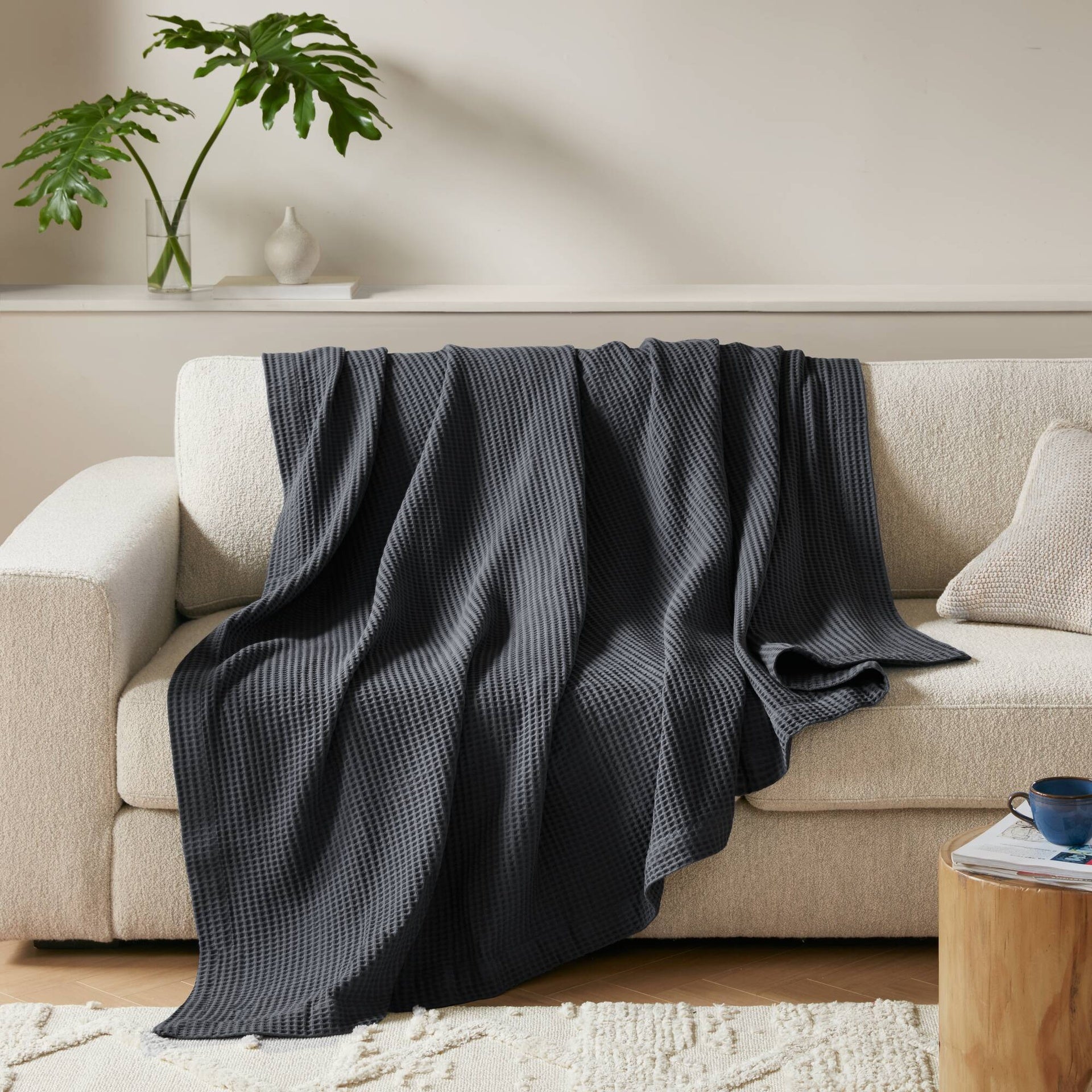 1PC Full/Queen Cotton Blanket