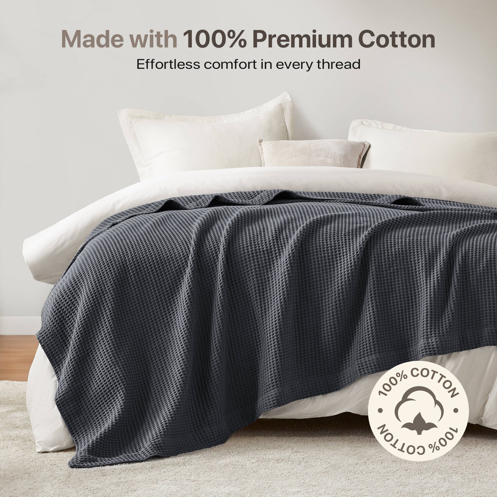 1PC Full/Queen Cotton Blanket