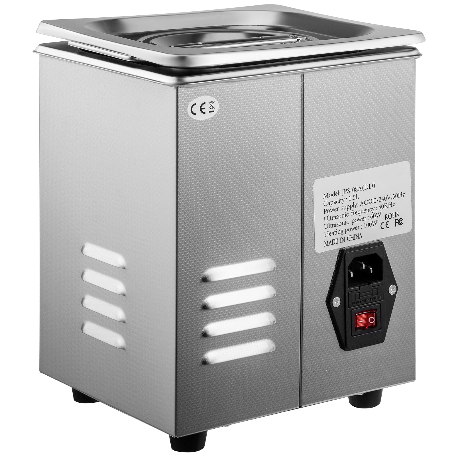 Ultrasonic Cleaner 2L Digital Ultrasonic Parts Cleaner with Timer 40kHz Professional 304 Stainless Steel Ultrasonic Cleaner 110V for Jewelry Watch Glasses Diamond Eyeglass Small Parts Cleaning