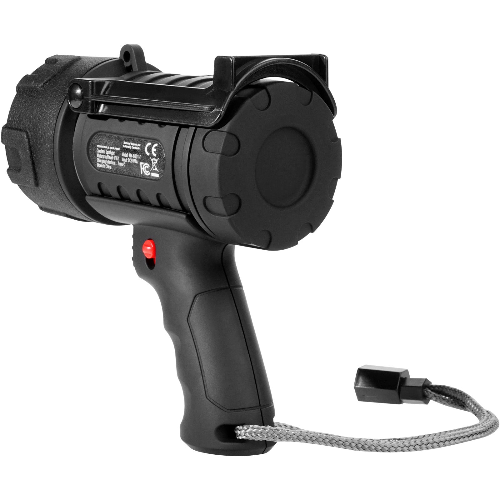 USB Super Bright Rechargeable Spotlight Flashlight 200,000LM Searchlight