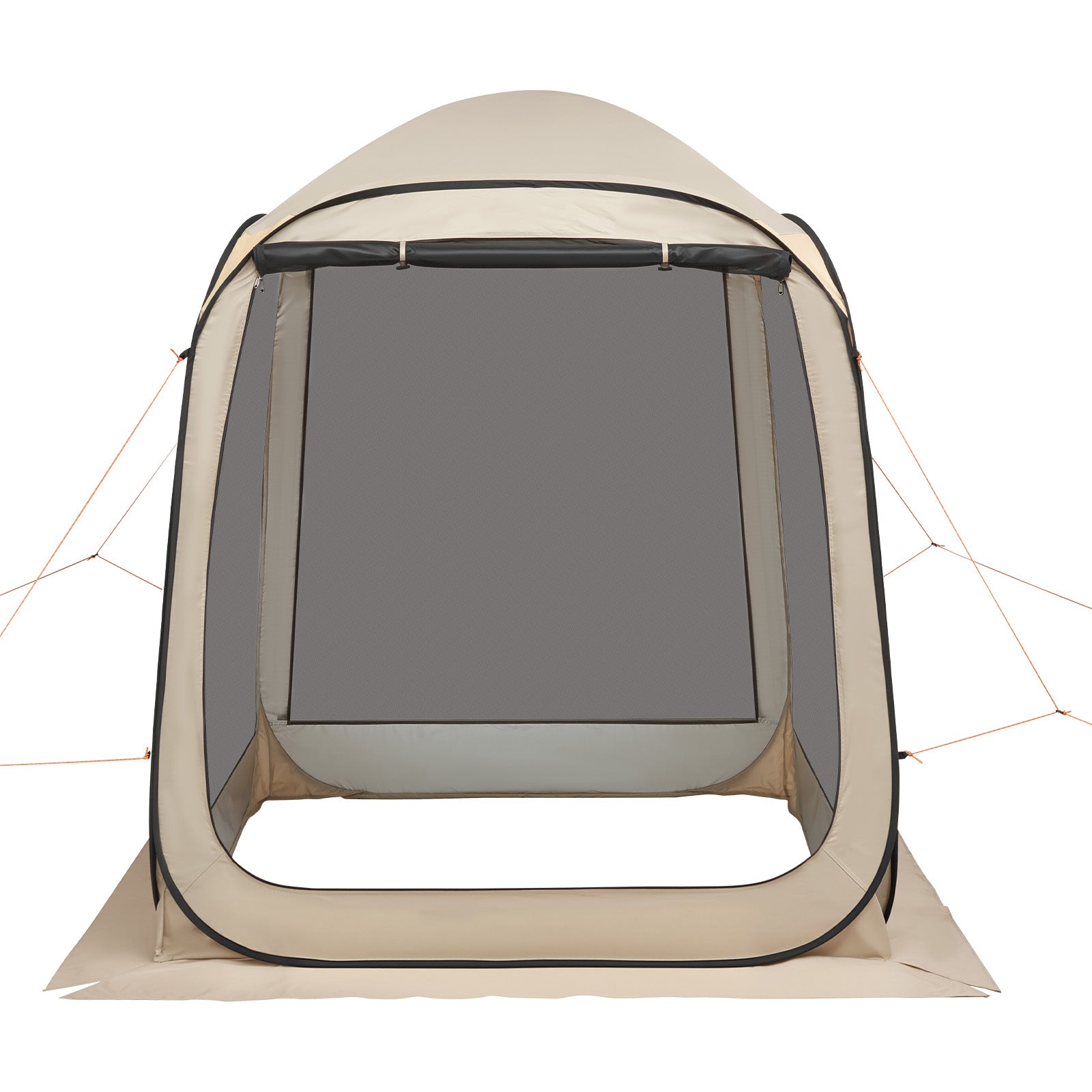 Screen House Tent, 6 x 6 ft, 4-6 Person Pop Up Screen Tent, Portable Screened in Canopy with Carry Bag, Netting Sides, Ground Stakes, for Garden, Patio, Backyard, and Outdoor Activities, Beige