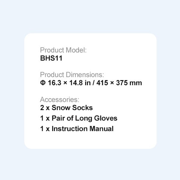 Thickened Snow Socks for Tires Full Coverage Snow Traction Tire Cover