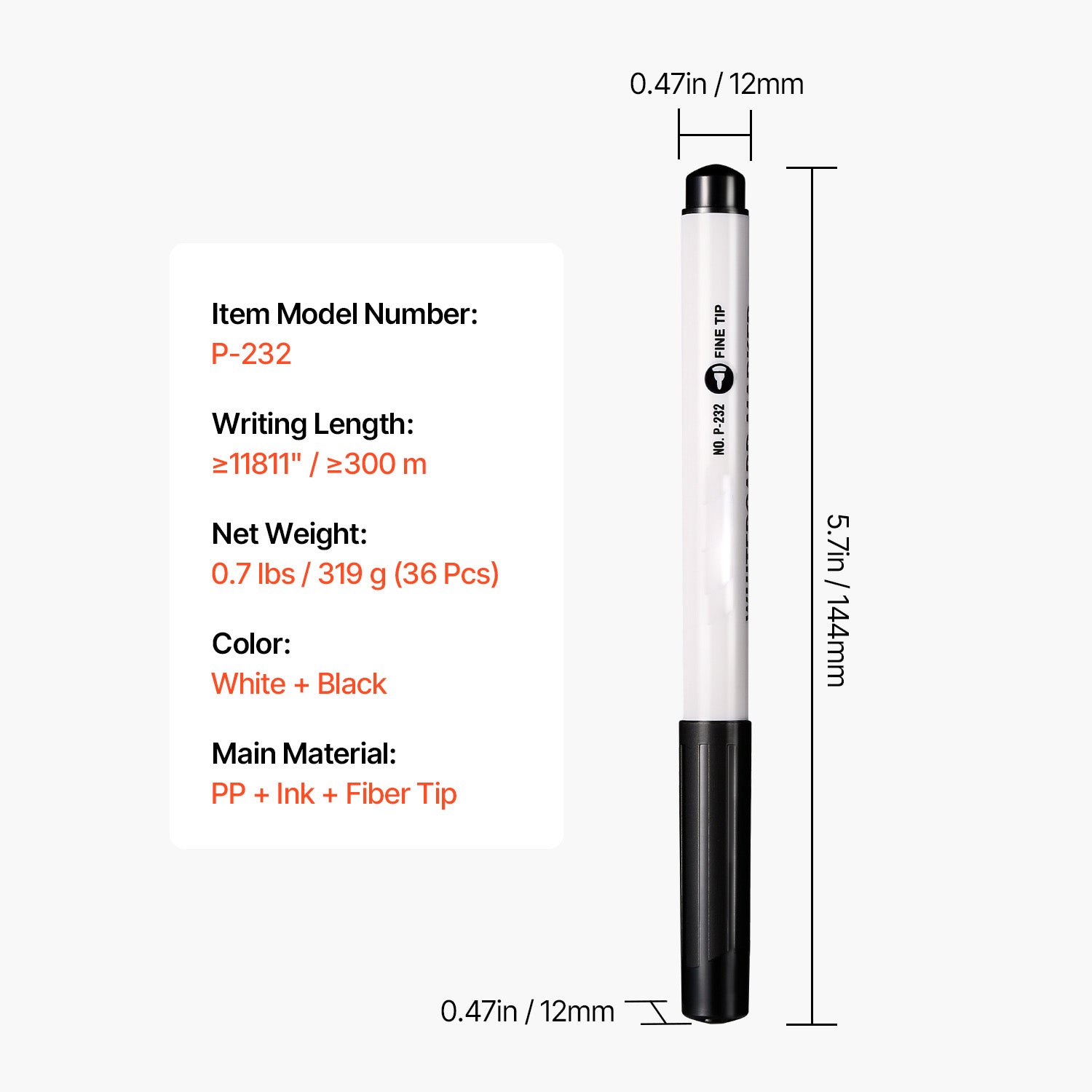 Dry Erase Markers 36 Count Black Whiteboard Markers Fine Tip Low Odor