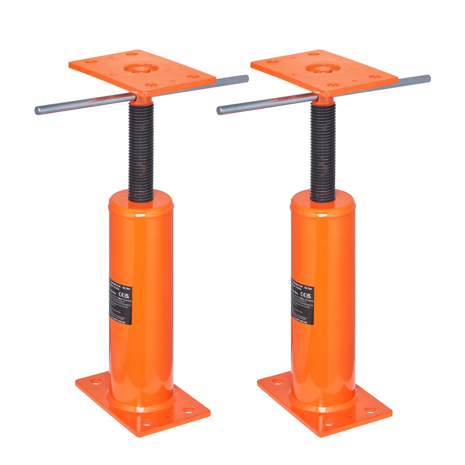 2PCS Adjustable Floor Jack Post House Floor Leveling Lift 12"-16" Height