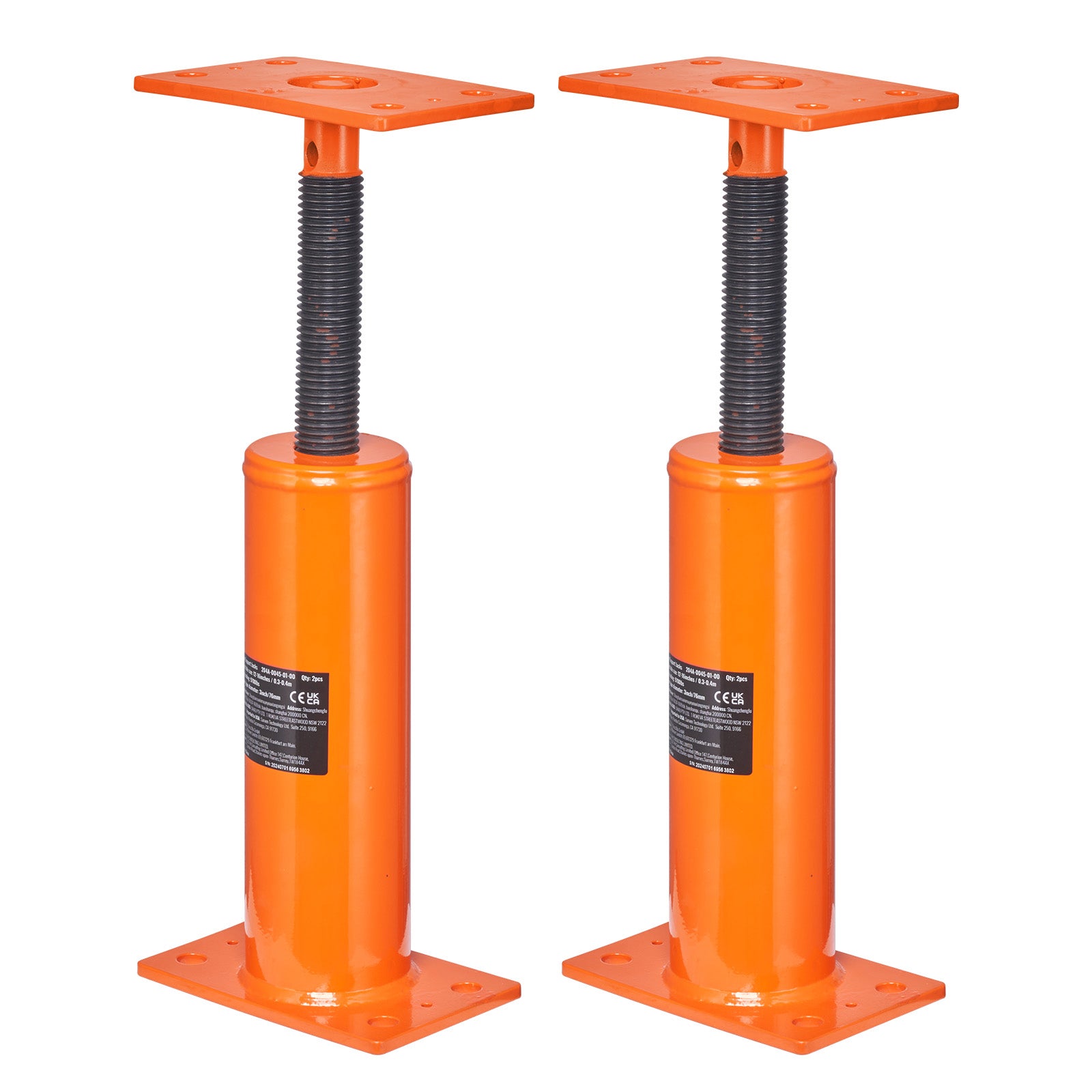 2PCS Adjustable Floor Jack Post House Floor Leveling Lift 12"-16" Height