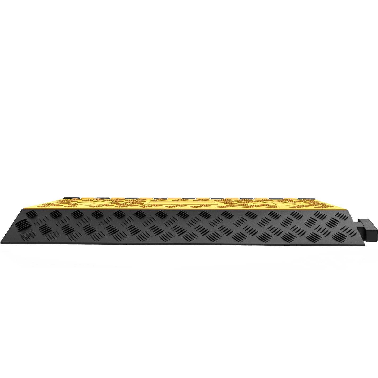 1 Pack of 3-Channel Rubber Cable Protector Ramps Heavy Duty 44000Lbs Load Capacity Cable Wire Cord Cover Ramp Speed Bump Driveway Hose Cable Ramp Protective Cover