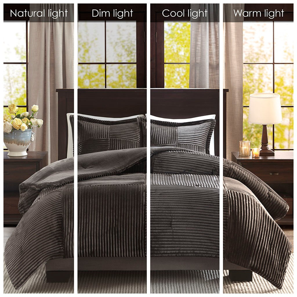 Full/Queen Plush Down Alternative Comforter Set