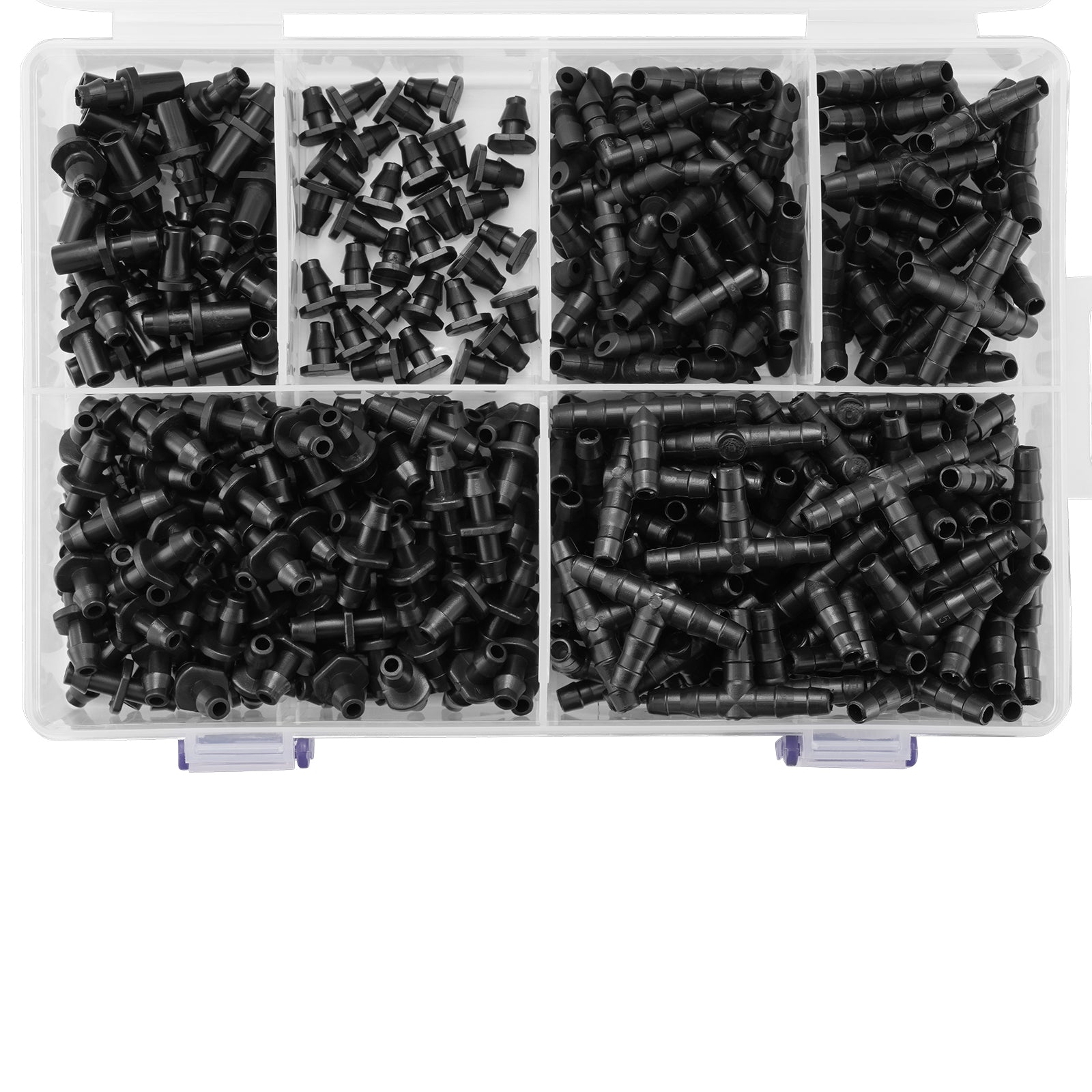 300Pcs Drip Irrigation Fitting Parts Kit for 1/4" Tubing for Yard Garden Lawn