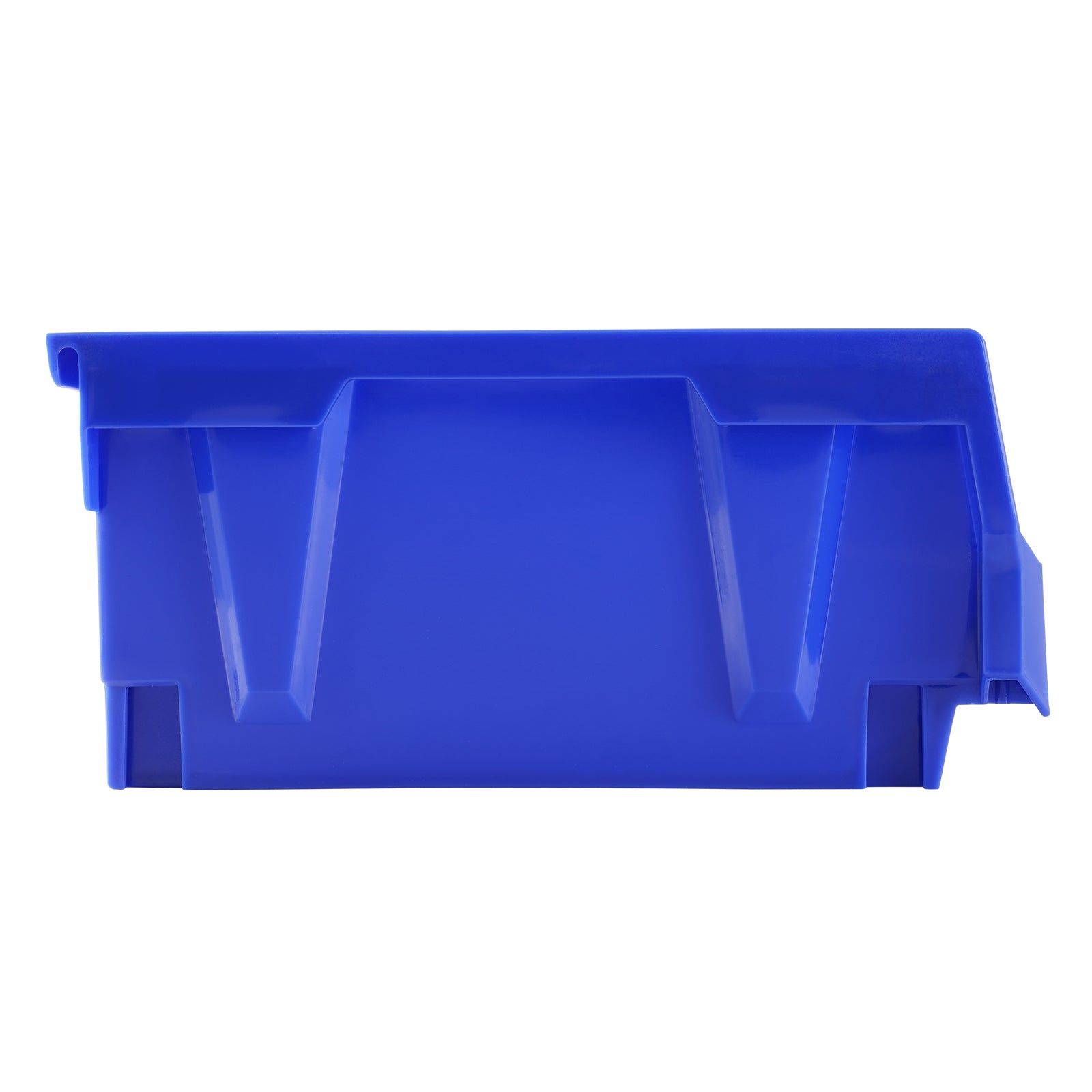 Plastic Storage Bin, (11-Inch x 5-Inch x 5-Inch), Hanging Stackable Storage Organizer Bin, Blue/Red, 12-Pack, Heavy Duty Stacking Containers for Closet, Kitchen, Office, or Pantry Organization