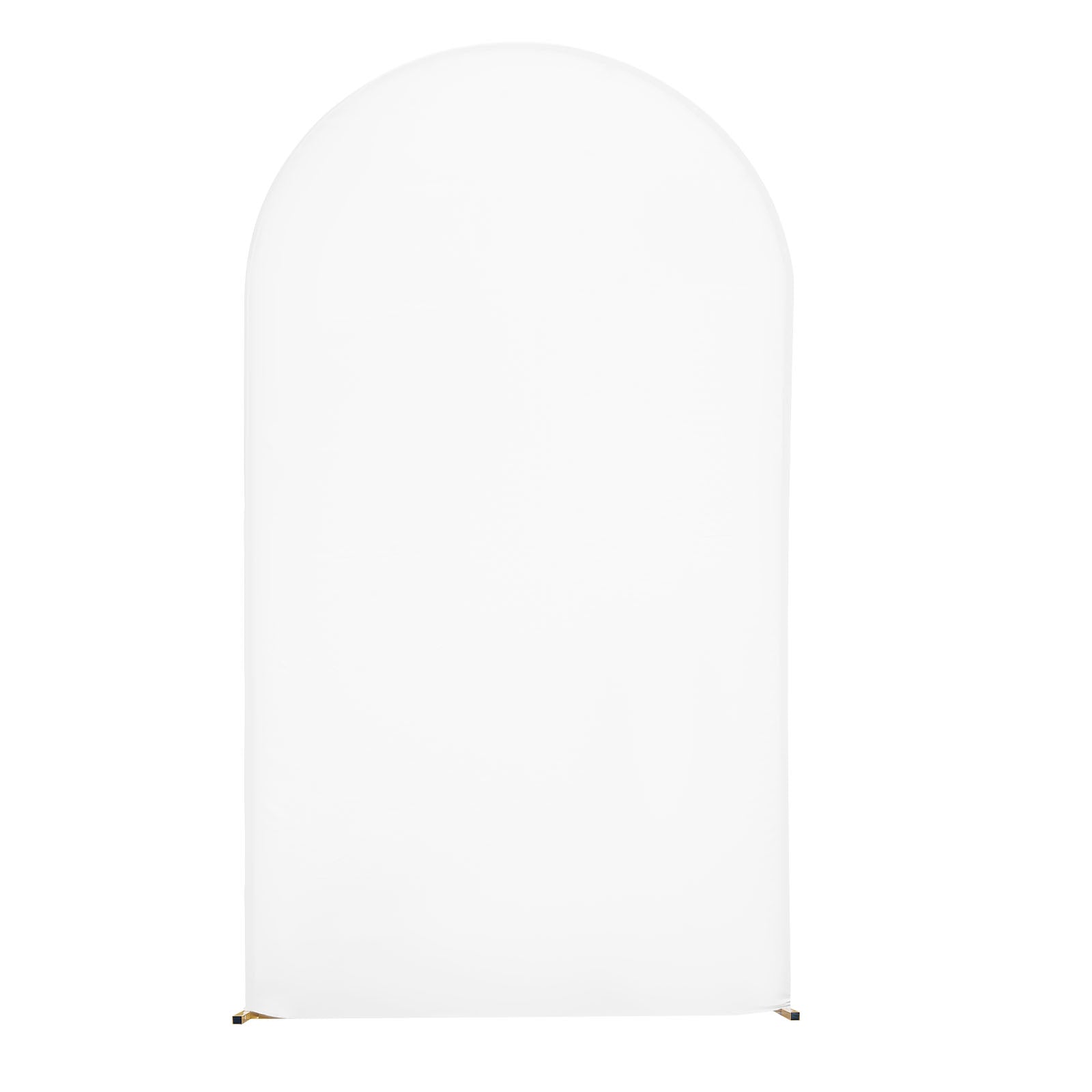Arch Backdrop Stand, 7.2 x 4 ft, Stable Structure, Easy Assembly, 1 Piece Gold Metal Arch Backdrop Stand with Cover for Wedding, Birthday Party, Holiday Celebration, and Ceremony Decoration