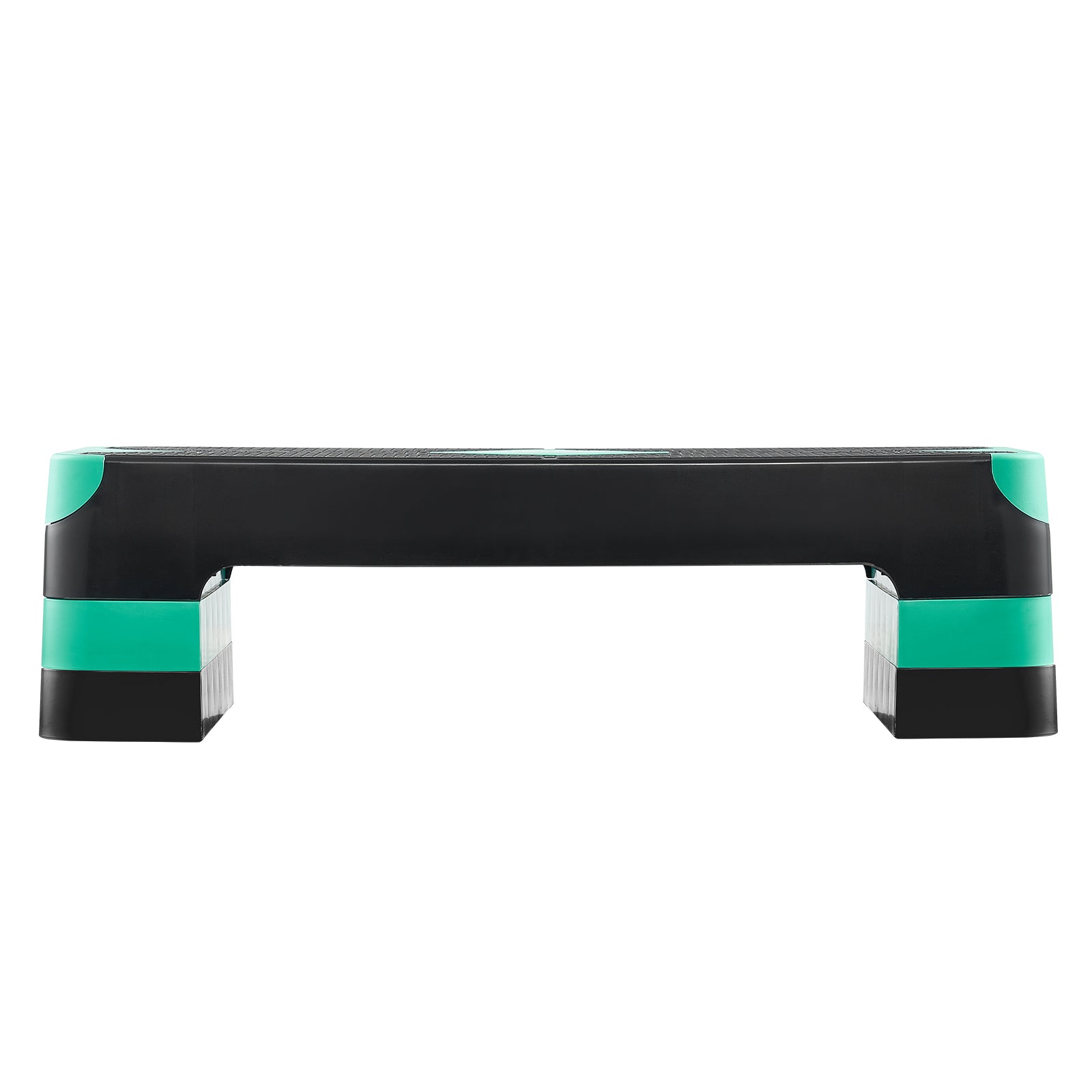 Aerobic Exercise Step Platform Height Adjustable Workout Stepper 4 Riser Green