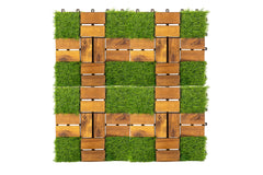 Acacia Wood Deck Tile 057, 10 pack
