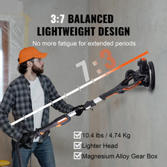 Drywall Sander 900W Brush Motor 800-1800RPM Variable Speed & Self-Suction