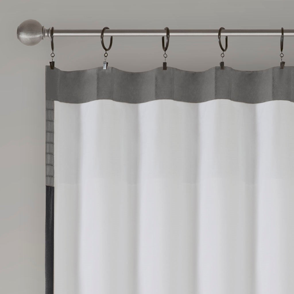 Polyoni Pintuck Curtain Panel(Only 1 Pc Panel)