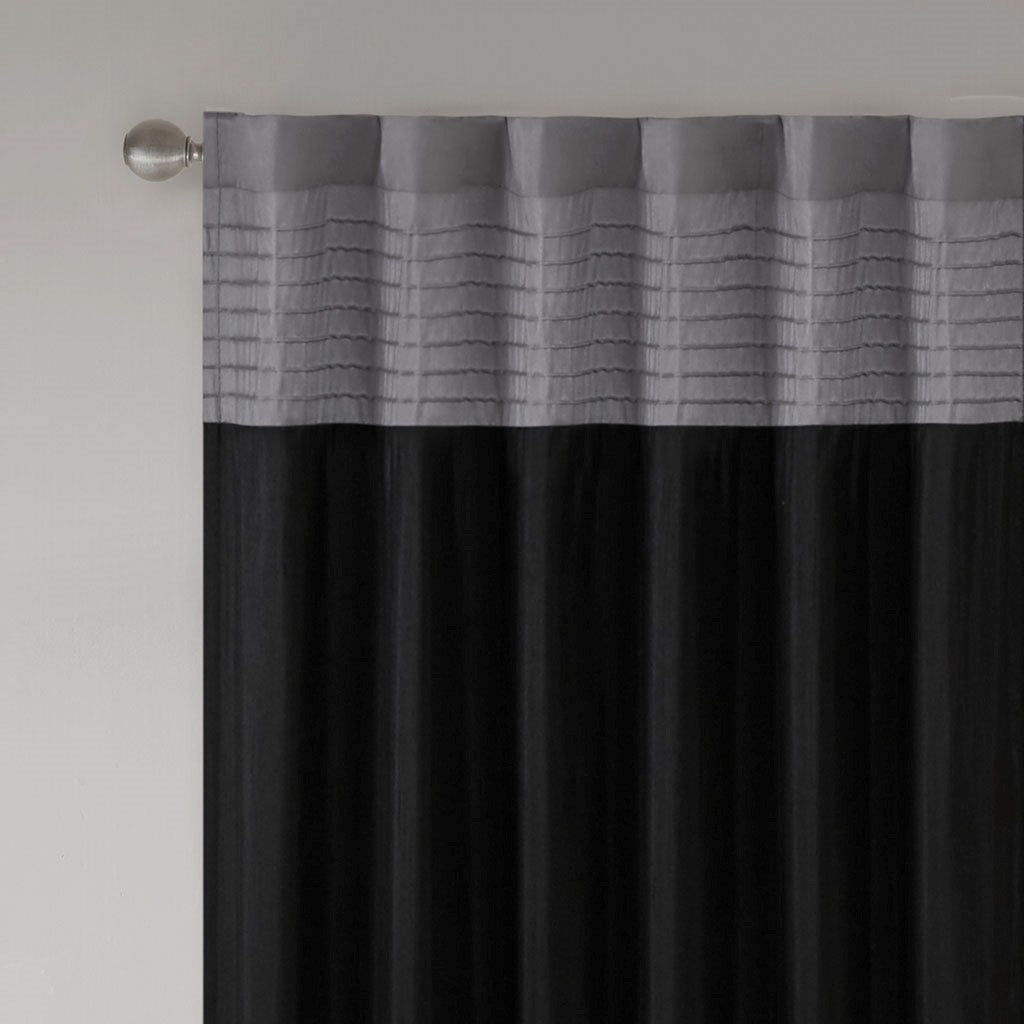Polyoni Pintuck Curtain Panel(Only 1 Pc Panel)