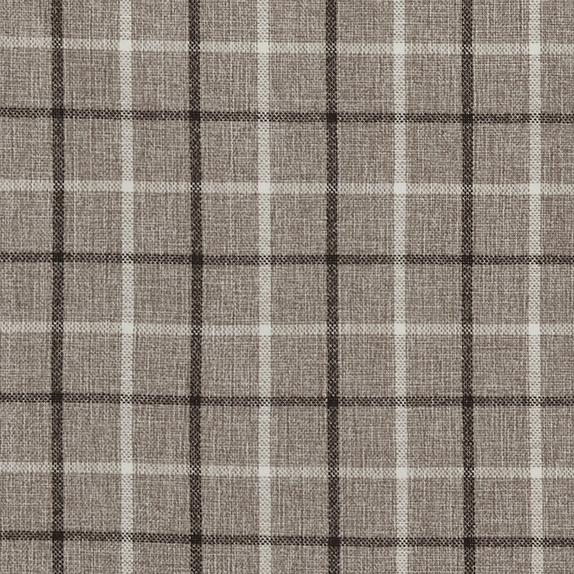 1 PCS 50x108" Plaid Rod Pocket and Back Tab Curtain Panel with Fleece Lining Brown