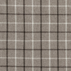 1 PCS 50x108" Plaid Rod Pocket and Back Tab Curtain Panel with Fleece Lining Brown
