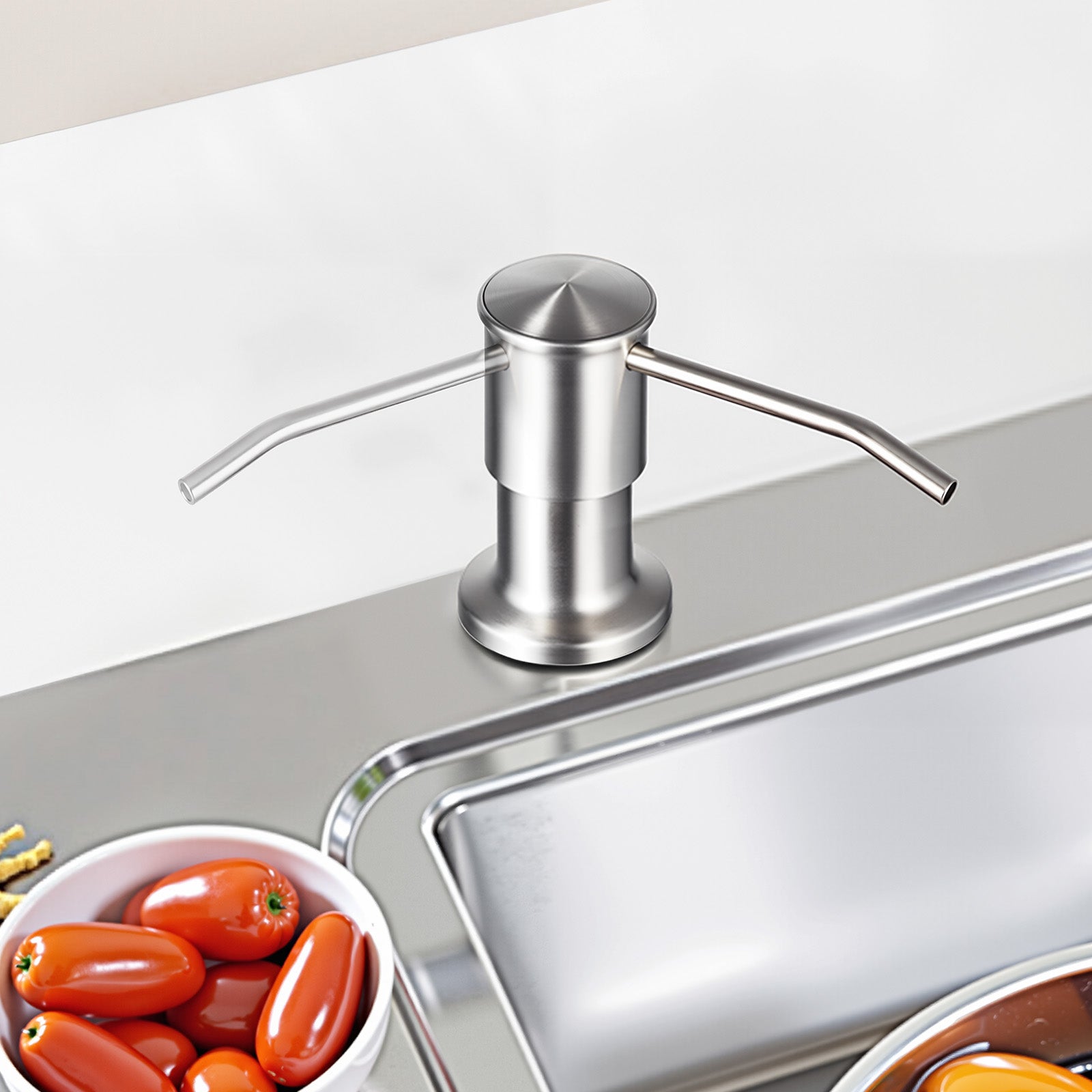 Built in Soap Dispenser for Kitchen Sink Stainless Steel Countertop Pump