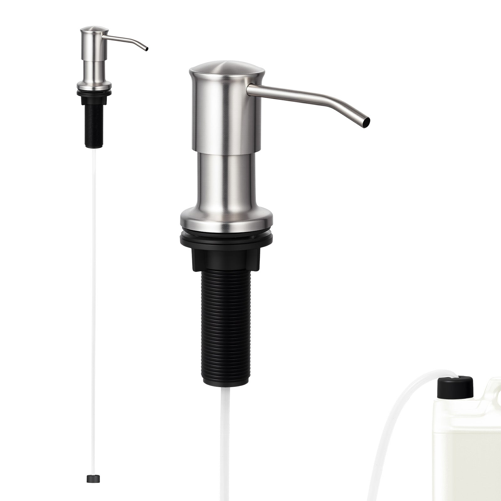 Built in Soap Dispenser for Kitchen Sink Stainless Steel Countertop Pump