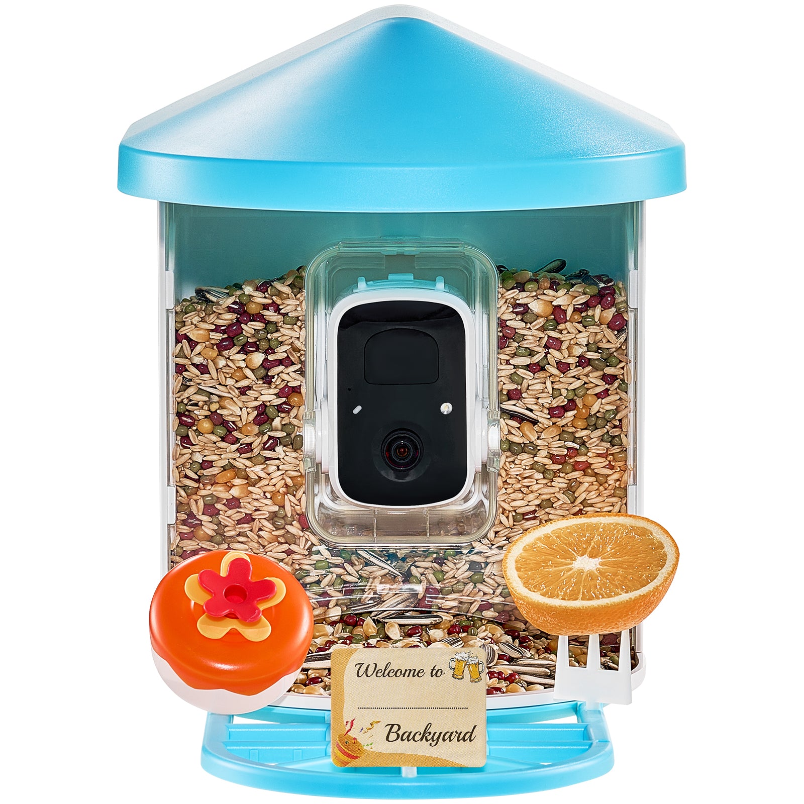 Smart Bird Feeder with Camera 2K HD AI Identify Bird Species Auto Capture