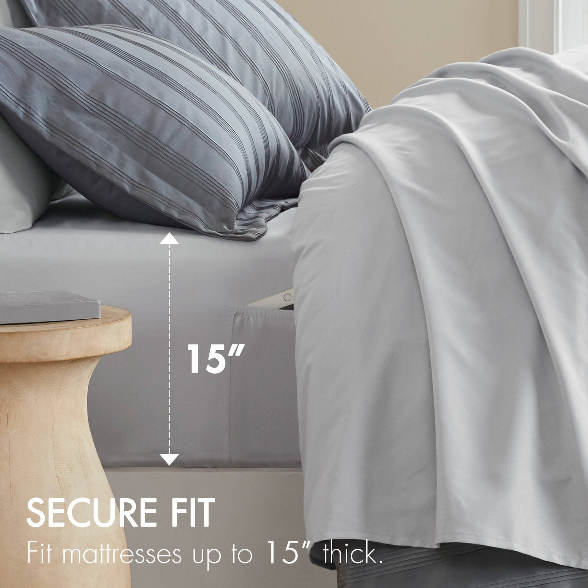 7-Piece Full Woven Striped Comforter Set