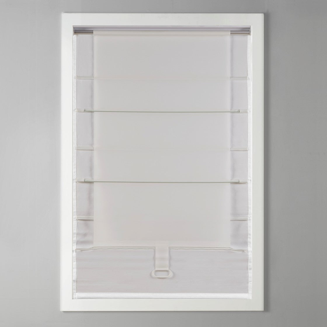 Basketweave Room Darkening Cordless Roman Shade