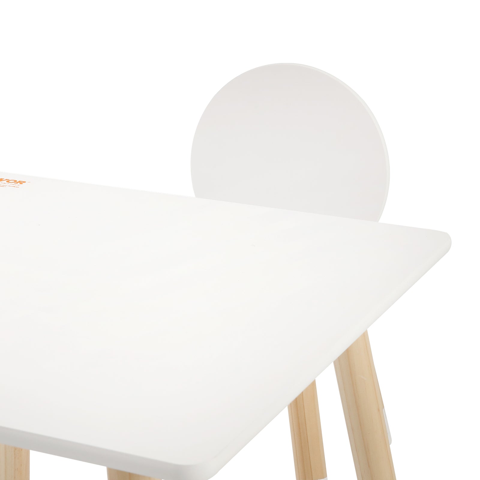 Kids Table and 2 Chairs Set, Toddler Table and Chair Set, Children Multi-Activity Table for Art, Craft, Reading, Learning, 1 Table and 2 Chairs