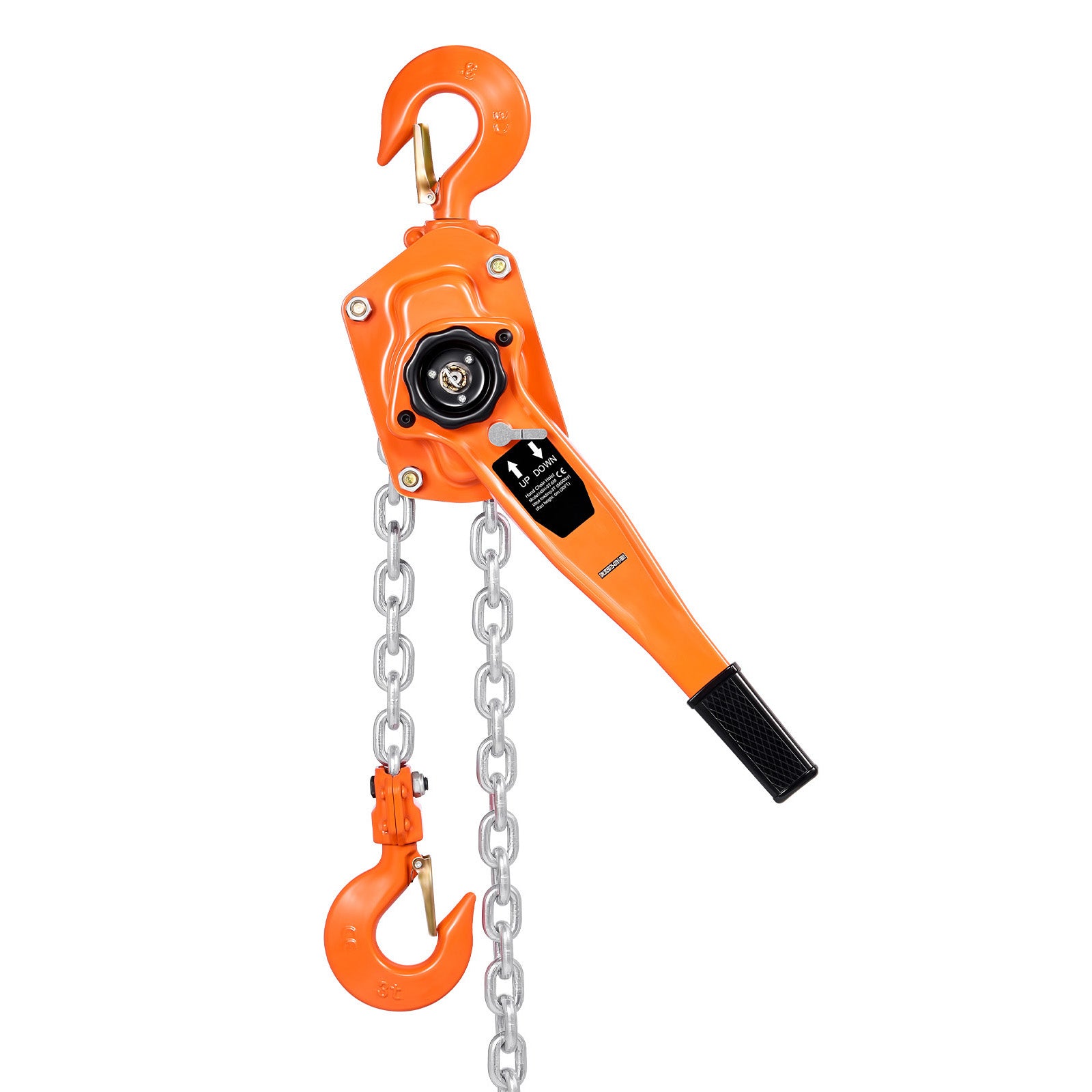 Manual Lever Chain Hoist, 3T 6600LBS Capacity Heavy Duty Come Along, 20FT Lift G80 Alloy Steel Chain With Dual Pawl Mechanical Brake,360°Rotating Hooks, for Warehouse Construction Garage