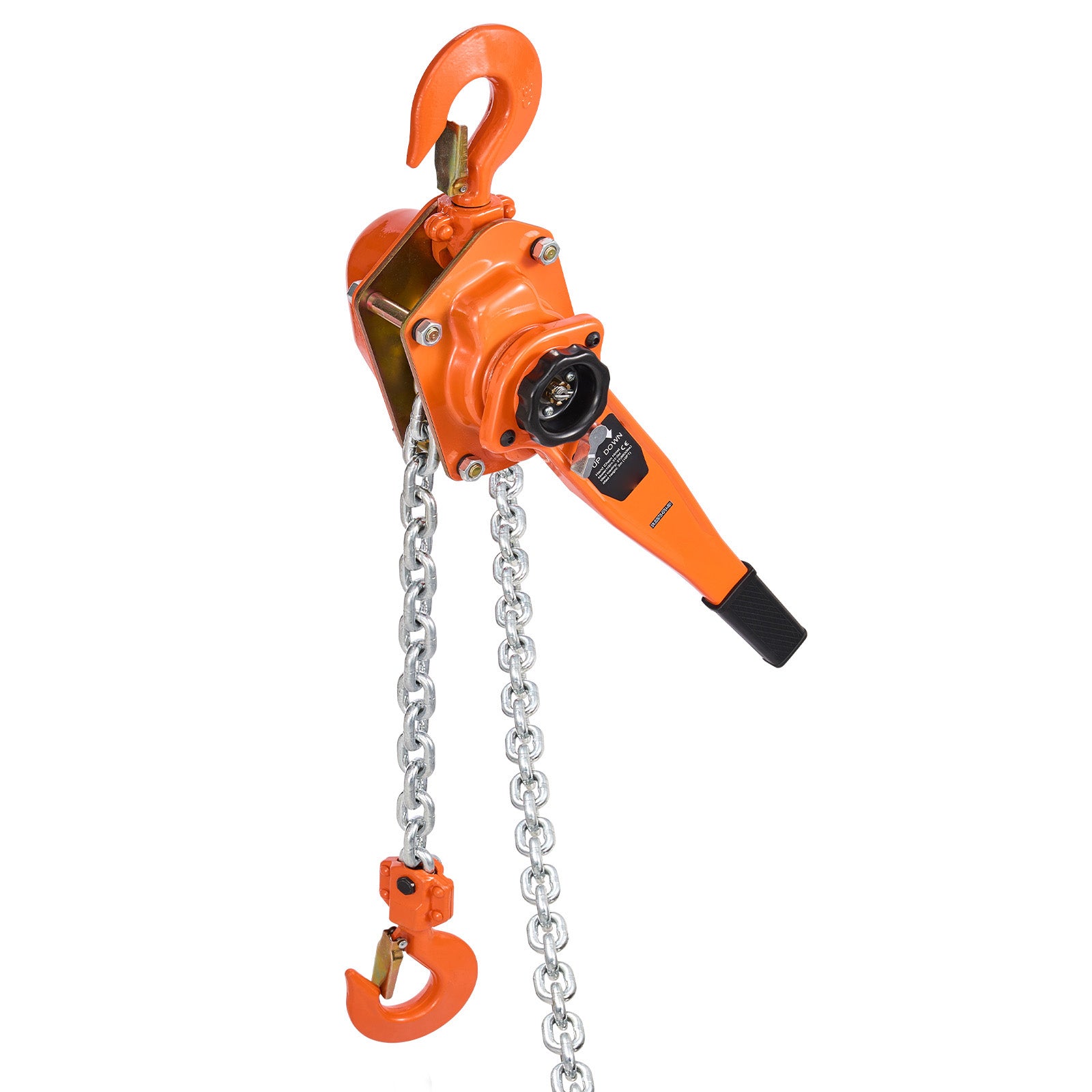 Manual Lever Chain Hoist, 3T 6600LBS Capacity Heavy Duty Come Along, 20FT Lift G80 Alloy Steel Chain With Dual Pawl Mechanical Brake,360°Rotating Hooks, for Warehouse Construction Garage