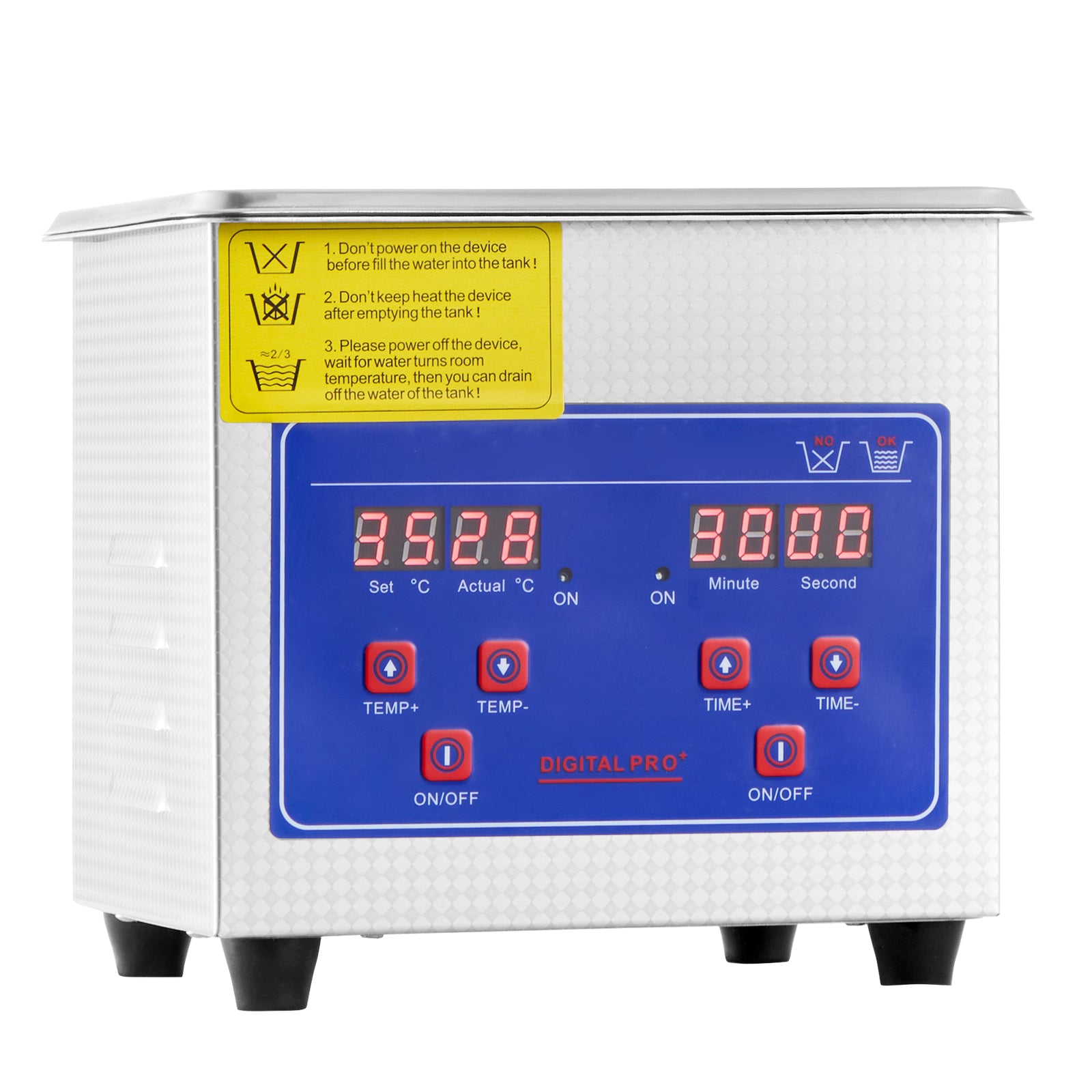 Ultrasonic Cleaner 1.3L Professional Ultrasonic Cleaner with Digital Timer 40kHz Excellent Ultrasonic Cleaning Machine 110V for Jewelry Watch Ring Coin Diamond Eyeglasses Small Parts Cleaning