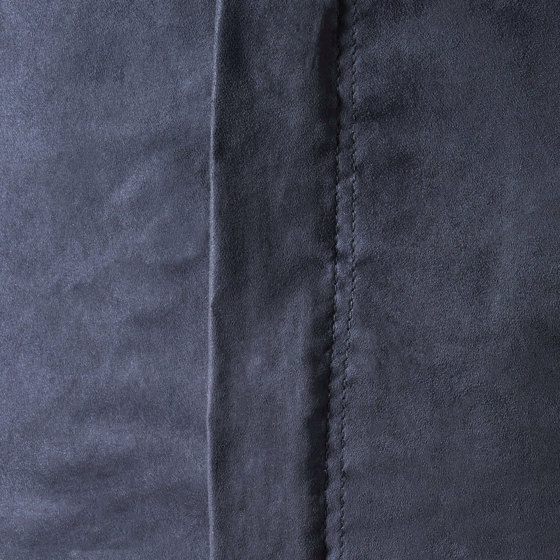 Lara 6.5 Foot Suede Cylindrical Bean Bag, Black