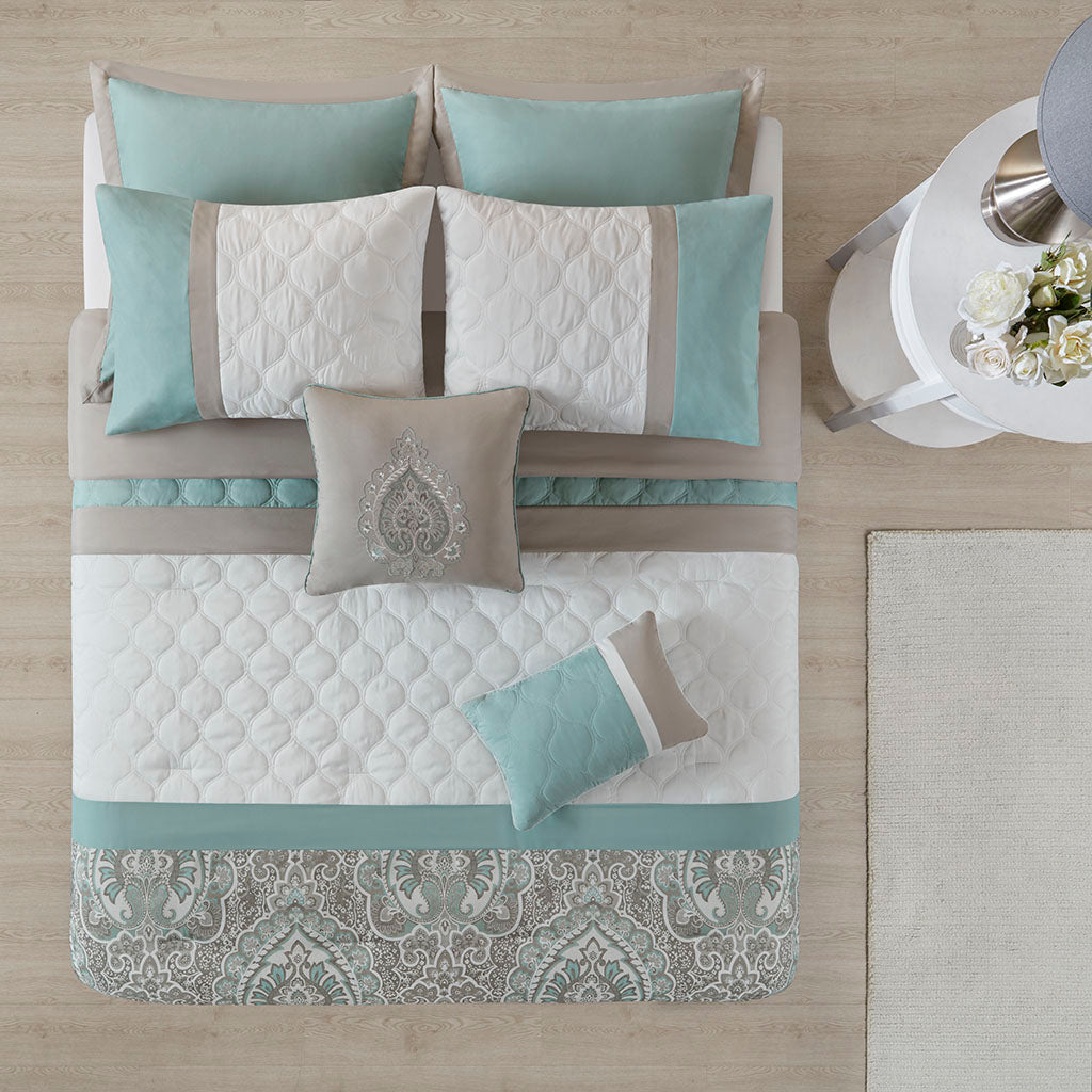 Cal King 8 Piece Comforter Set