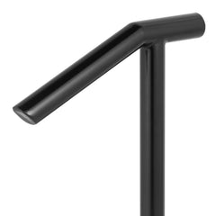Single Post 1-2, Black Steel Railing 441LBS Capacity Baking Varnish Iron Stairs Stylish Handrails for Outdoor Steps with Expansion Bolts & Drill Bit