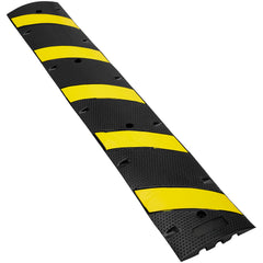 2 PCs 72'' Rubber Speed Bump 2 Channel 22000lbs Load Heavy Duty Speed Hump