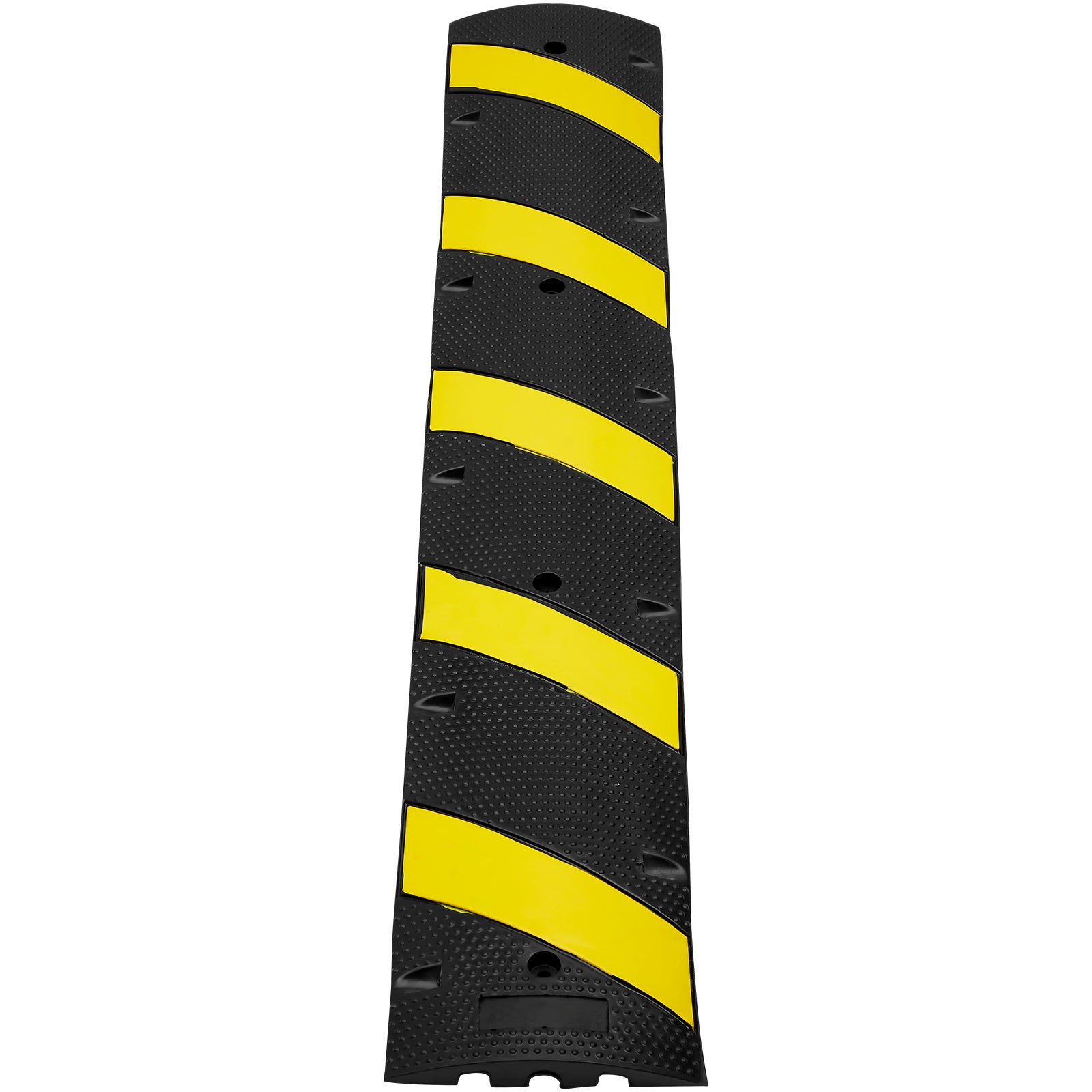 2 PCs 72'' Rubber Speed Bump 2 Channel 22000lbs Load Heavy Duty Speed Hump